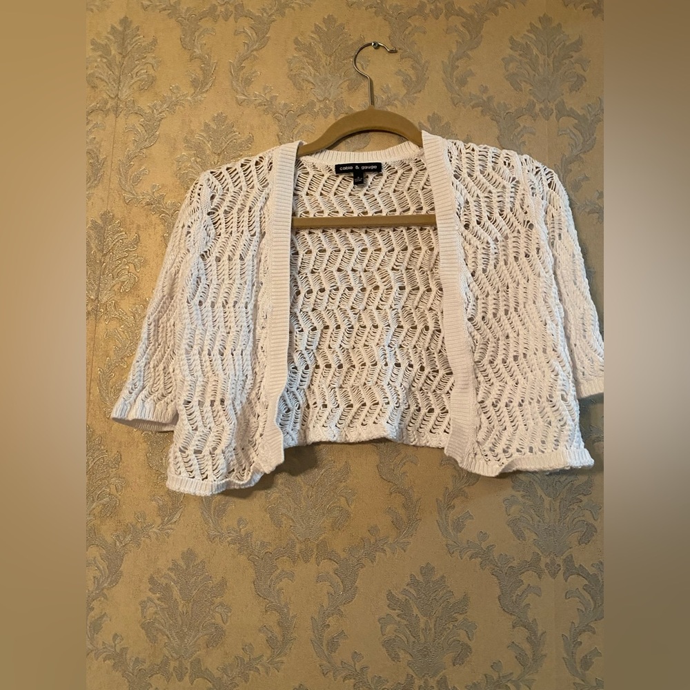 Cable & Gauge Cropped Sweater